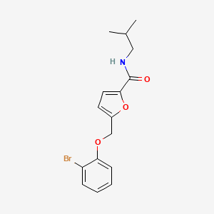 5-[(2-bromophenoxy)methyl]-N-(2-methylpropyl)furan-2-carboxamide