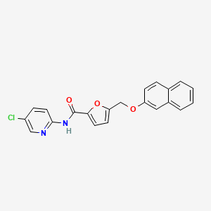 N-(5-chloro-2-pyridinyl)-5-[(2-naphthyloxy)methyl]-2-furamide