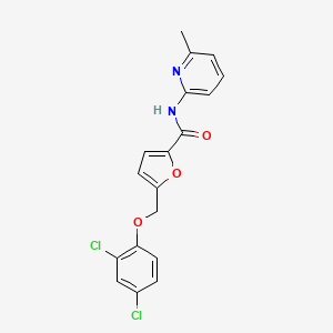 5-[(2,4-dichlorophenoxy)methyl]-N-(6-methyl-2-pyridinyl)-2-furamide