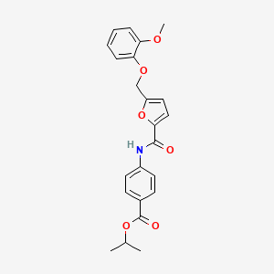 PROPAN-2-YL 4-{5-[(2-METHOXYPHENOXY)METHYL]FURAN-2-AMIDO}BENZOATE