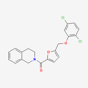 2-{5-[(2,5-DICHLOROPHENOXY)METHYL]FURAN-2-CARBONYL}-1,2,3,4-TETRAHYDROISOQUINOLINE