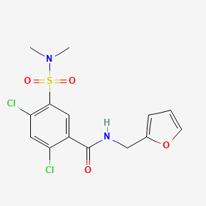 2,4-dichloro-5-[(dimethylamino)sulfonyl]-N-(2-furylmethyl)benzamide