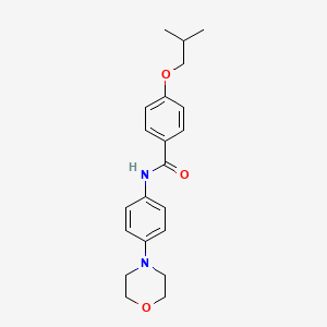 molecular formula C21H26N2O3 B3612976 4-isobutoxy-N-[4-(4-morpholinyl)phenyl]benzamide 