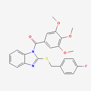 2-[(4-fluorobenzyl)thio]-1-(3,4,5-trimethoxybenzoyl)-1H-benzimidazole