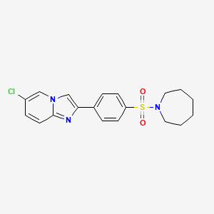 2-[4-(1-azepanylsulfonyl)phenyl]-6-chloroimidazo[1,2-a]pyridine