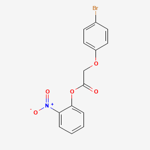 molecular formula C14H10BrNO5 B3613015 2-nitrophenyl (4-bromophenoxy)acetate 