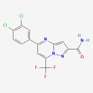 5-(3,4-dichlorophenyl)-7-(trifluoromethyl)pyrazolo[1,5-a]pyrimidine-2-carboxamide