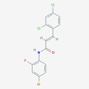 N-(4-bromo-2-fluorophenyl)-3-(2,4-dichlorophenyl)acrylamide