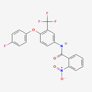 N-[4-(4-fluorophenoxy)-3-(trifluoromethyl)phenyl]-2-nitrobenzamide