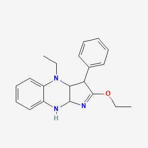 2-ethoxy-4-ethyl-3-phenyl-3a,4,9,9a-tetrahydro-3H-pyrrolo[2,3-b]quinoxaline