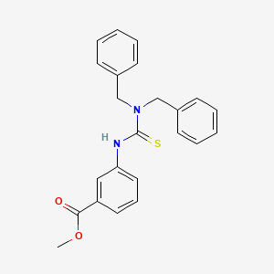 molecular formula C23H22N2O2S B3613111 methyl 3-{[(dibenzylamino)carbonothioyl]amino}benzoate 