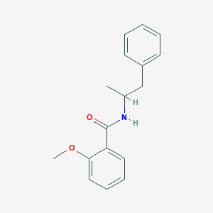 molecular formula C17H19NO2 B3613120 2-methoxy-N-(1-methyl-2-phenylethyl)benzamide 