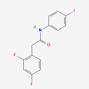 molecular formula C14H10F2INO B3613136 2-(2,4-difluorophenyl)-N-(4-iodophenyl)acetamide 