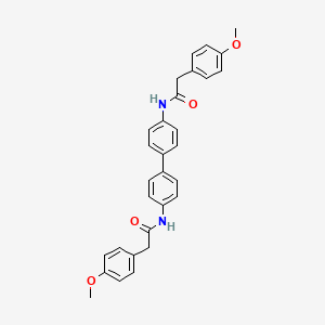 N,N'-4,4'-biphenyldiylbis[2-(4-methoxyphenyl)acetamide]