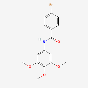 molecular formula C16H16BrNO4 B3613185 4-bromo-N-(3,4,5-trimethoxyphenyl)benzamide 