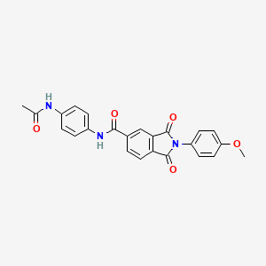 N-[4-(acetylamino)phenyl]-2-(4-methoxyphenyl)-1,3-dioxo-5-isoindolinecarboxamide