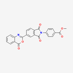 molecular formula C24H14N2O6 B3613218 methyl 4-[1,3-dioxo-5-(4-oxo-3,1-benzoxazin-2-yl)isoindol-2-yl]benzoate 