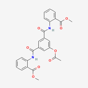 dimethyl 2,2'-[[5-(acetyloxy)-1,3-phenylene]bis(carbonylimino)]dibenzoate