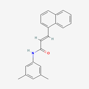 molecular formula C21H19NO B3613379 (2E)-N-(3,5-dimethylphenyl)-3-(naphthalen-1-yl)prop-2-enamide 