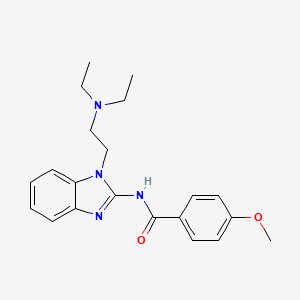 N~1~-{1-[2-(DIETHYLAMINO)ETHYL]-1H-1,3-BENZIMIDAZOL-2-YL}-4-METHOXYBENZAMIDE