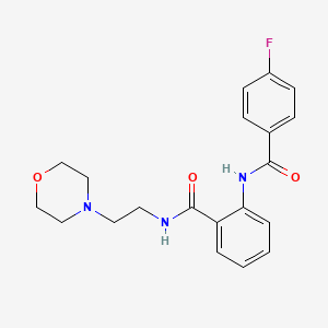 2-[(4-fluorobenzoyl)amino]-N-[2-(4-morpholinyl)ethyl]benzamide