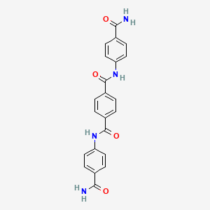 molecular formula C22H18N4O4 B3613522 N1,N4-BIS(4-CARBAMOYLPHENYL)BENZENE-1,4-DICARBOXAMIDE 