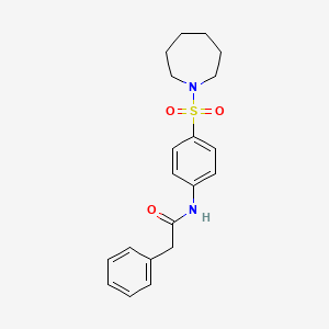 N-[4-(1-azepanylsulfonyl)phenyl]-2-phenylacetamide