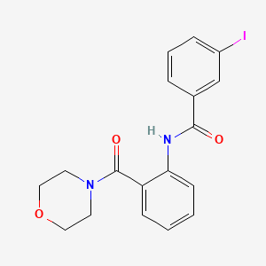 3-iodo-N-[2-(4-morpholinylcarbonyl)phenyl]benzamide