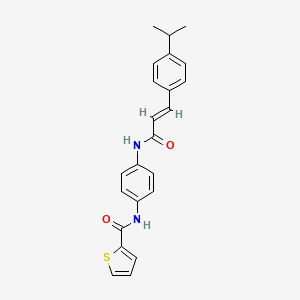 N-(4-{[3-(4-isopropylphenyl)acryloyl]amino}phenyl)-2-thiophenecarboxamide