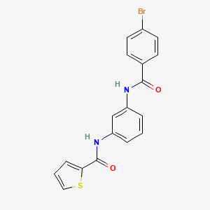 N-{3-[(4-bromobenzoyl)amino]phenyl}-2-thiophenecarboxamide