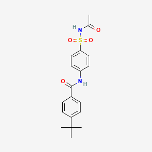 N-{4-[(acetylamino)sulfonyl]phenyl}-4-tert-butylbenzamide