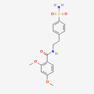 2,4-dimethoxy-N-[2-(4-sulfamoylphenyl)ethyl]benzamide