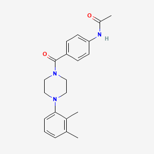 N-(4-{[4-(2,3-dimethylphenyl)-1-piperazinyl]carbonyl}phenyl)acetamide