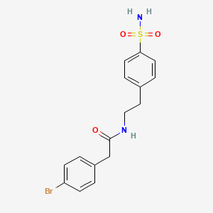 N-{2-[4-(aminosulfonyl)phenyl]ethyl}-2-(4-bromophenyl)acetamide