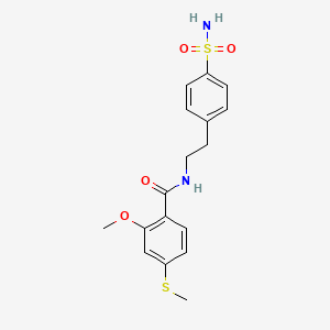 N-{2-[4-(aminosulfonyl)phenyl]ethyl}-2-methoxy-4-(methylthio)benzamide