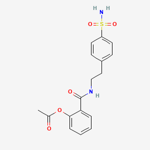 2-[({2-[4-(aminosulfonyl)phenyl]ethyl}amino)carbonyl]phenyl acetate