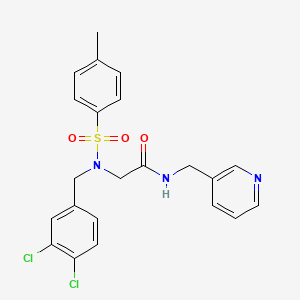 2-[(3,4-dichlorophenyl)methyl-(4-methylphenyl)sulfonylamino]-N-(pyridin-3-ylmethyl)acetamide