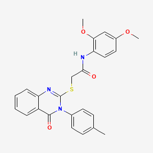 N-(2,4-dimethoxyphenyl)-2-{[3-(4-methylphenyl)-4-oxo-3,4-dihydroquinazolin-2-yl]sulfanyl}acetamide