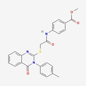 Methyl 4-[({[3-(4-methylphenyl)-4-oxo-3,4-dihydroquinazolin-2-yl]sulfanyl}acetyl)amino]benzoate