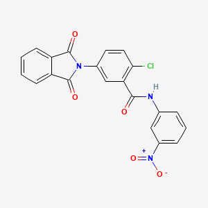 2-CHLORO-5-(1,3-DIOXO-2,3-DIHYDRO-1H-ISOINDOL-2-YL)-N-(3-NITROPHENYL)BENZAMIDE