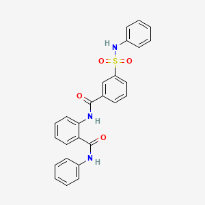 2-{[3-(anilinosulfonyl)benzoyl]amino}-N-phenylbenzamide