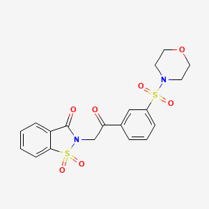 2-{2-[3-(MORPHOLINOSULFONYL)PHENYL]-2-OXOETHYL}-1H-1,2-BENZISOTHIAZOLE-1,1,3(2H)-TRIONE