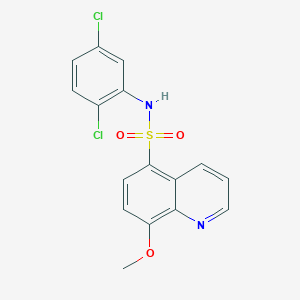 molecular formula C16H12Cl2N2O3S B3613770 N-(2,5-dichlorophenyl)-8-methoxyquinoline-5-sulfonamide 