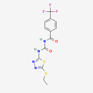 3-[5-(ETHYLSULFANYL)-1,3,4-THIADIAZOL-2-YL]-1-[4-(TRIFLUOROMETHYL)BENZOYL]UREA