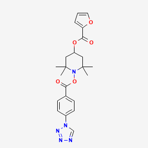 2,2,6,6-TETRAMETHYL-1-[4-(1H-1,2,3,4-TETRAZOL-1-YL)BENZOYLOXY]PIPERIDIN-4-YL FURAN-2-CARBOXYLATE