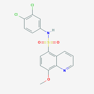 N-(3,4-dichlorophenyl)-8-methoxyquinoline-5-sulfonamide