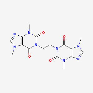 molecular formula C16H18N8O4 B3613862 1,1'-Ethane-1,2-diylbis(3,7-dimethyl-3,7-dihydro-1H-purine-2,6-dione) CAS No. 97980-46-6