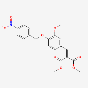 dimethyl {3-ethoxy-4-[(4-nitrobenzyl)oxy]benzylidene}malonate