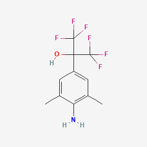 2-(4-Amino-3,5-dimethylphenyl)-1,1,1,3,3,3-hexafluoropropan-2-ol