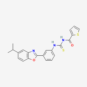 N-({[3-(5-isopropyl-1,3-benzoxazol-2-yl)phenyl]amino}carbonothioyl)-2-thiophenecarboxamide